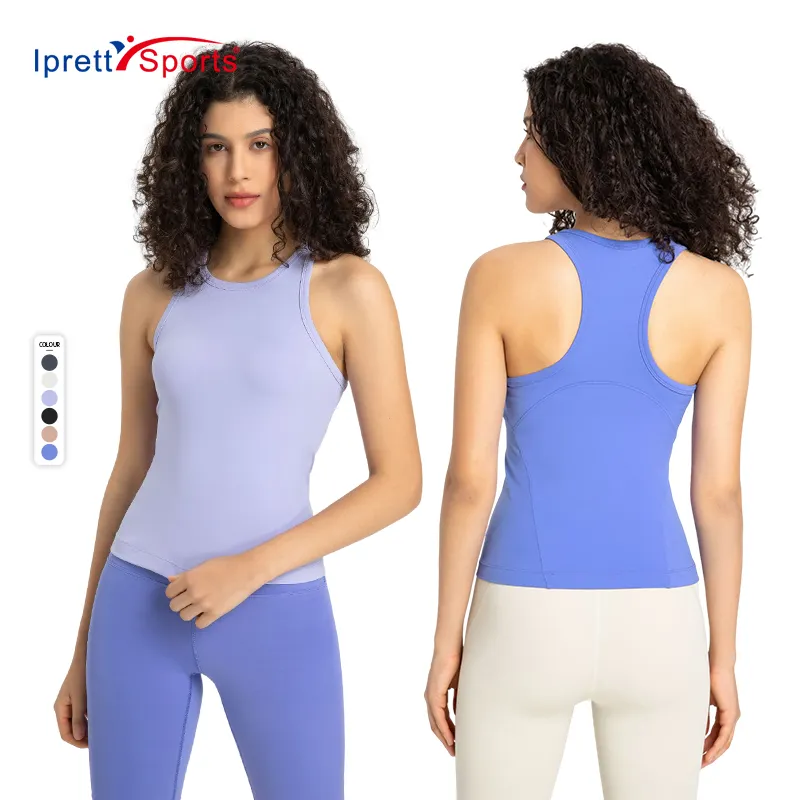 High Flexible Women Active Fitness Yoga Training Gym Vest Breathable Womens Gym Tops Sport Tank Top