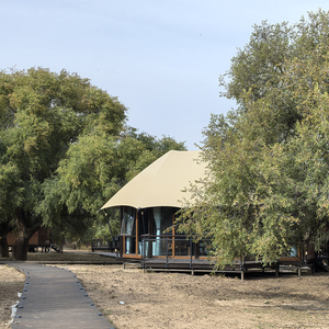 Casa de Campaña Modular Prefabricada de Lujo, Estructura de Madera, Hoteles, Alojamientos, Techo Inclinado, Terraza Exterior, Resorts, <span class=keywords><strong>Chalet</strong></span> Ecológico - Product Image 4