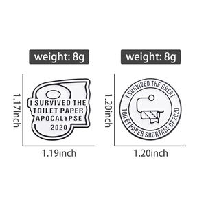 مرحاض ورقي بالمينا دبوس بروش كارتون شارة للحقائب حقيبة جينز هوديس الدنيم طية صدر السترة دبوس مجوهرات هدية للجميع - Product Image 6
