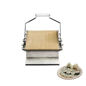 OEM paslanmaz çelik manuel suşi rulo makinesi ticari özelleştirilmiş et deniz ürünleri pirinç Sheeter ile sebze
