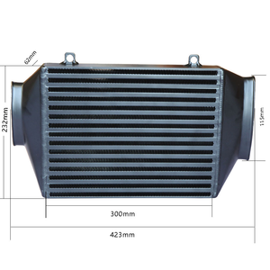 Intercooler de course en aluminium 62 mm amélioré pour <span class=keywords><strong>MINI</strong></span> <span class=keywords><strong>COOPER</strong></span> <span class=keywords><strong>S</strong></span> <span class=keywords><strong>R53</strong></span> R50 R52 MT avec tuyau d'admission d'<span class=keywords><strong>air</strong></span> en silicone - Product Image 2