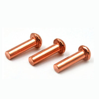 Diamètre de la tête ronde de précision en acier doux zingué 8mm Rivet en acier massif Rivets de bateau en aluminium
