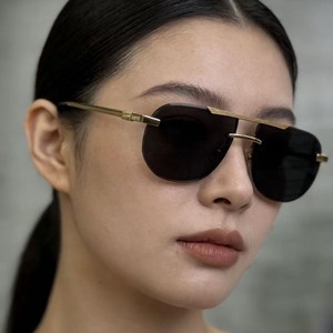 Gafas de Sol MU A1939 Ovaladas sin Marco con Bordes Cortados, UV400, Ligeras, Estilo Urbano para Mujer - Product Image 1