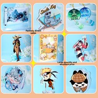 Support de téléphone en acrylique, design personnalisé de dessin animé/anime, rétractable, impression en gros, cadeau promotionnel, thème anime