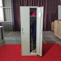 Casier en acier à 2 portes, casier métallique démontable pour le personnel, pour le bureau, la salle de sport, l'école