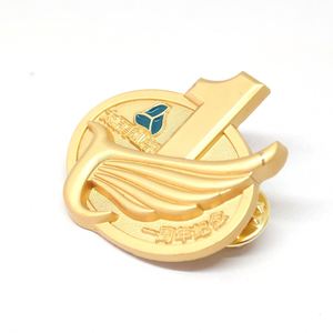 Broche en métal doré en forme de lettre S pour chapeaux, cadeaux, avec attache en plastique noir - Product Image 4