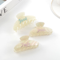 Pinces à cheveux personnalisées de haute qualité avec logo en strass, pinces à cheveux en acétate de cellulose personnalisées pour femmes