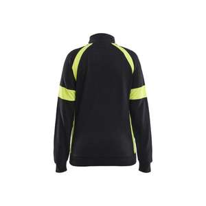 BLAKLADER - 356811589933XL Sweat femme haute visibilité avec fermeture éclair complète Noir/Jaune-EAN 7330509917459 HI-VIS WORKWEAR - Product Image 2