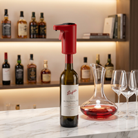 Distributeur de vin intelligent personnalisé 1-999 ml réglable en ABS+Silicone, mini décanteur électrique de whisky rechargeable pour bureau, avec fonction de versement automatique