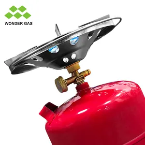 Design unico Mini gpl bombola di Gas 3kg prezzo di fabbrica con il campeggio bruciatore bombola di Gas propano