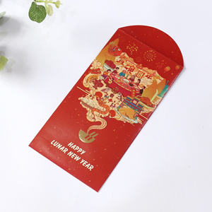 Sobres Rojos de Estilo Nuevo para el Año Nuevo Chino, Sobres Personalizados para Dinero con Estampado en Caliente - Product Image 5