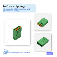Bloque de Terminales de Resorte sin Tornillos AOSI 15EDGKN, Paso de 3.5/3.81, Tipo Enchufable, Aleación de Cobre, 300V 8A, Conector para PCB