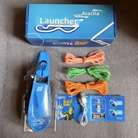 Lanceur de cordes lumineuses en plastique à porter au poignet, avec rappel automatique, jouet électronique USB qui brille dans le noir, pour l'exportation