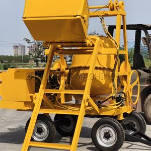 Diesel-Betonmischer Kleiner Tragbarer Beton- und Zementmischer mit Stahlseil-Hebevorrichtung - Product Image 3