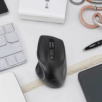 Souris de jeu sans fil professionnelle USB 2,4 GHz, rétroéclairage bleu, design ergonomique, capteur optique haute précision, molette rapide 4 directions pour