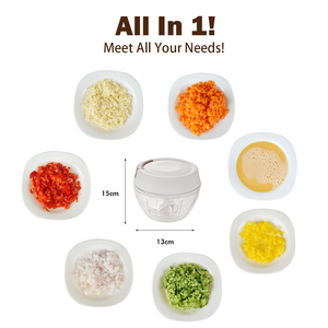 Hand Pull Manual Veggie Stainless Steel Onion <strong>Garlic</strong> Kitchen Accessories Egg Mixer Food Vegetable Chopper - Product Image 5