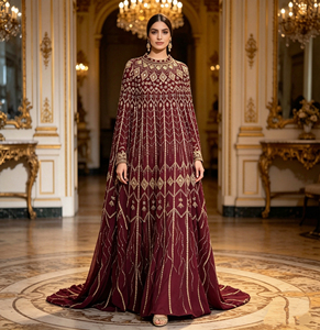 Abaya de luxe brodée de strass, coupe ample, robe de soirée modeste pour femmes musulmanes, vêtements islamiques pour l'Aïd et les mariages - Product Image 5