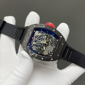 Orologi Meccanici di Lusso con Quadrante Grande in Fibra di Carbonio Nera, Scheletrati, Resistenti agli Urti, Sportivi, Impermeabili, Automatici per Uomo - Product Image 2