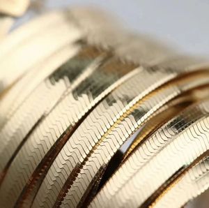 Xinfly 18K <b>Gold</b> Snake Shape Bracelet and <b>Anklet</b> Trendy Fine Jewelry for Women for Party Anniversary or Birthday Gift - Product Image 3