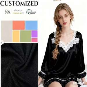 Serviettes en tissu de satin lisse Serviettes de table à cocktail carrées en polyester - Product Image 1