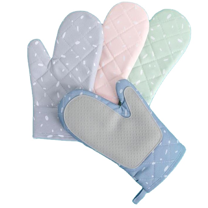 Термостойкие маслостойкие светло-розовые синие варежки и держатели для кастрюль силиконовые варежки для духовки перчатки варежки для духовки