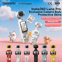 Autocollant de protection pour caméra Insta360 Luna Pro, TENGDAFEI, mignon, dessin animé, vinyle 3M, imperméable, résistant aux rayures, personnalisable