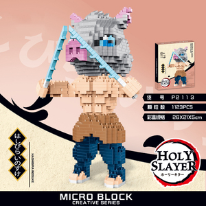 Giocattoli Educativi per Adulti, Blocchi da Costruzione, <span class=keywords><strong>Personaggi</strong></span> Anime <span class=keywords><strong>Giapponesi</strong></span>, Modelli 3D, Action Figure, Micro Blocchi in Plastica ABS, Scala 1:1 - Product Image 5