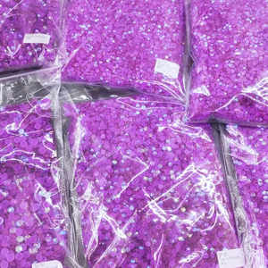 Kualitas tinggi Bga Neon AB kaca berlian imitasi datar belakang tanpa Hotfix berlian imitasi kuku kristal jumlah besar grosir - Product Image 1