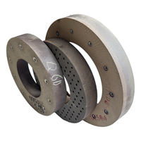 Harsgebonden geslepen wiel met bouten 16 # -180 #   Grit 63 mm dikte diameter 500 mm voor het slijpen van mobiele telefoonhoesjes met dubbele schijfslijpmachine