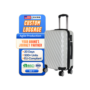 Valise à roulettes universelle à fermeture éclair de 28 pouces en PC de couleur unie Grande capacité Rayures silencieuses Valise de voyage - Product Image 1