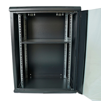 Armoire de serveur de centre de données murale en acier laminé à froid de 19 pouces 15U, sur mesure, gain de place, rack réseau