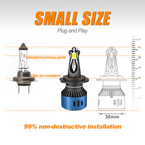 AKE R11 70W 9012 Faro LED Universal 9-16V 6000K 7000Lm CSP 3570 Bombilla H1 H3 H4 H7 H11 880 5202 9004 9005 9006 Luces LED - Product Image 5