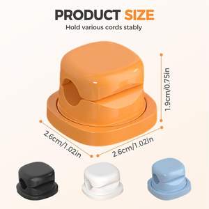 Органайзер для кабелей, пластиковый держатель для проводов, клипсы для кабелей, аккуратное хранение зарядных кабелей для телефона, для дома, офиса, автомобиля, в подарок - Product Image 6