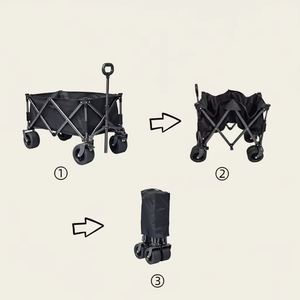 Customizable Cart OEM Extended <b>Table</b> <b>Adjustable</b> <b>Height</b> Foldable Sunshade Metal Four-Wheel 198.4kg Load Capacity Outdoor Use - Product Image 5
