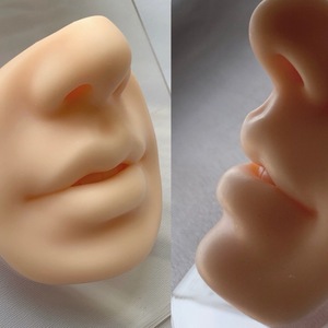 5D Silicone Lip Nose Face Model Piercing Stud Practice Tool Jewelry Display for PMU Tattoo Training - Product Image 3