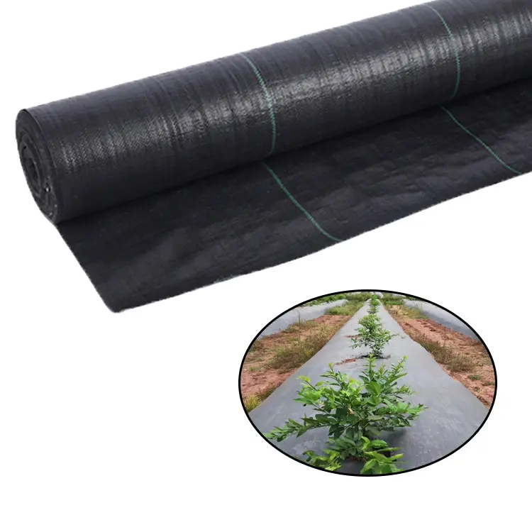 Bahçe toprak örtüsü kumaşı/ot bariyer mat/plastik pp anti ot agro ot kontrol eden mat