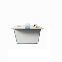 Mobilier de bureau Table de conférence 240cm Table de réunion de conférence moderne en verre Table de négociation créative
