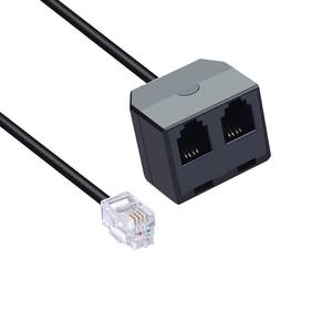 Cavo di prolunga splitter RJ9 maschio a 2 femmine 4P4C per telefono - Product Image 3