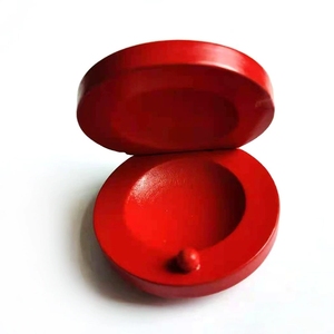 Wholesale Painted Wooden Round Castanets Ladybug Frog Cartoon Pattern Children Clapper Preschool Teaching <b>Musical</b> Instrument - Product Image 2