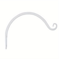 Panier suspendu de jardin de 8 pouces avec chaîne en fer, support de plante, crochet de plantation en métal, décoration florale d'intérieur et d'extérieur, support de lanterne