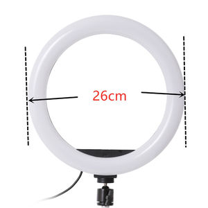 10 pouces rvb <span class=keywords><strong>LED</strong></span> anneau lumière lampe Selfie lumière anneau photographie lampe anneau avec trépied pour téléphone Tiktok YouTube maquillage lumière - Product Image 6