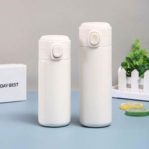 Minimalist Stainless Steel Vacuum Tumbler Double Wall Insulated Travel <b>Bottle</b> With Gift Box White - Product Image 1