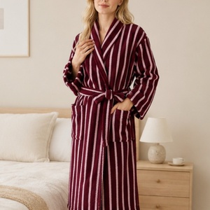 All'ingrosso personalizzato Unisex vestaglia elegante pigiama di cotone di spugna per la primavera estate autunno accappatoio da <span class=keywords><strong>donna</strong></span> firmato abbigliamento estivo - Product Image 4