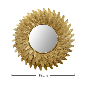 Decorazione da Parete <span class=keywords><strong>in</strong></span> Metallo di Lusso 96cm, Forma Contemporanea <span class=keywords><strong>in</strong></span> <span class=keywords><strong>Ferro</strong></span> Battuto Dorato, Arredo Casa e Hotel, Vendita Diretta dalla Fabbrica - Product Image 6