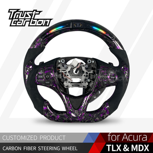 <span class=keywords><strong>Volant</strong></span> de voiture en fibre de carbone <span class=keywords><strong>personnalisé</strong></span> avec écran LED intelligent, style sportif pour Acura RDX TLX ZDX MDX ILX 2014-2019 - Product Image 2