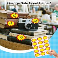 Étiquettes de prix en vinyle colorées, écologiques, recyclables, imperméables, résistantes à la chaleur, durables, réutilisables, imprimées UV, pré-imprimées, pour cadeaux et artisanat