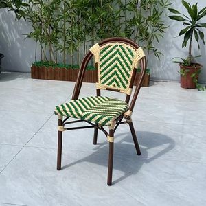 Modern French PE Rattan <strong>Bistro</strong> <strong>Set</strong> All Weather Outdoor Portable Garden Furniture <strong>on</strong> <strong>Sale</strong> for Courtyard Coffee Shop Table Chairs - Product Image 5