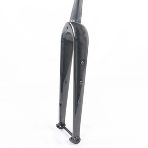Fourche de vélo de gravier en carbone WINOWSPORTS FKG30 avec frein à disque, noir brillant, avec axe traversant - Product Image 1