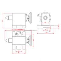 Kit rotatif 4ème axe 100 mm, table rotative CNC à 3 mors, dispositif de rotation CNC axe A avec mandrin de 100 mm et contre-porteuse pour graveur