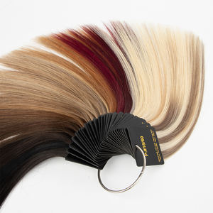 Extensión de cejas Cabello humano Anillo de muestra colorido Anillo de color de extensión de cabello personalizado con todos los colores - Product Image 6